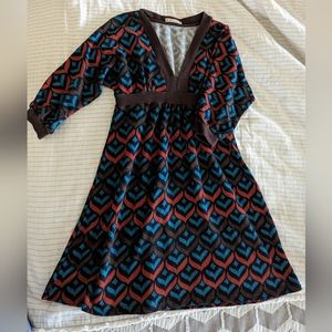 Printed Sweater Dress